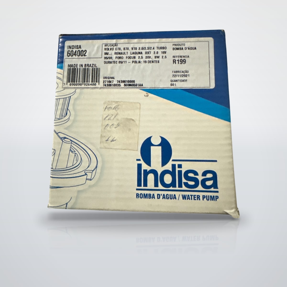 Bomba d'água Indisa 604002
