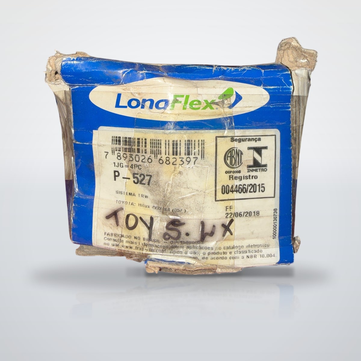 Pastilha de freio dianteira Hilux Lonaflex P527