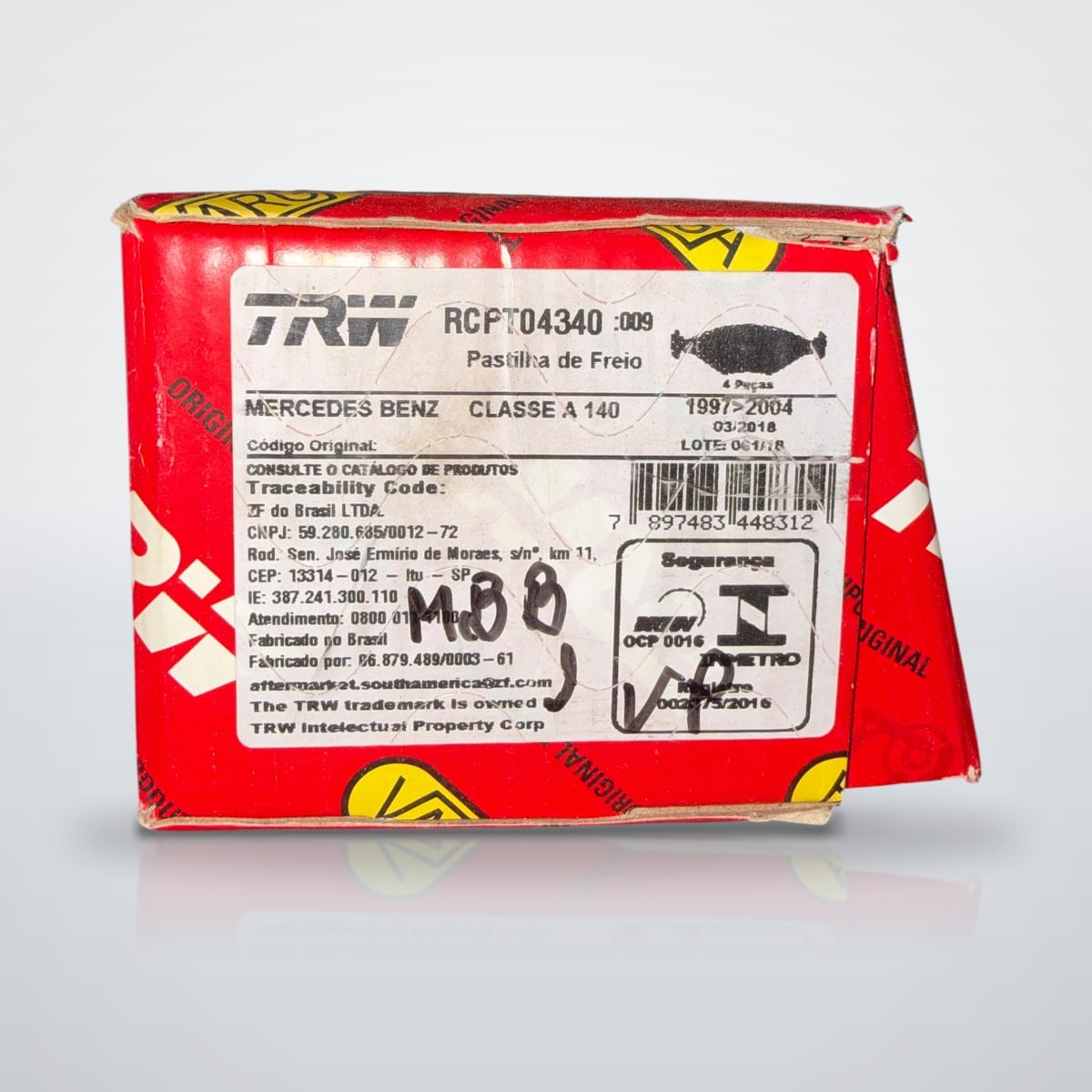 Jogo de pastilhas de freio Varga RCPT04340