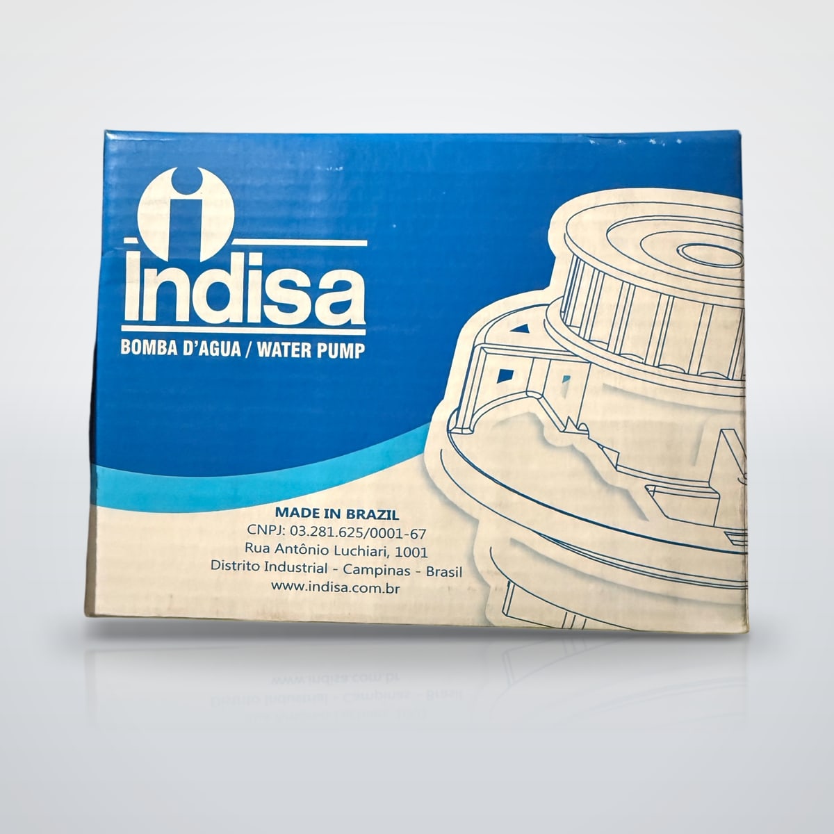 Bomba d'água Audi 3.0 V6 Indisa 454509