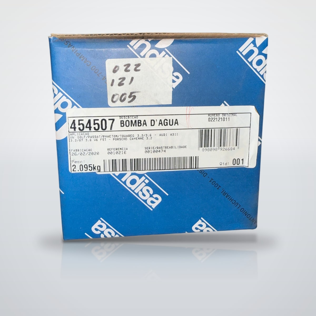 Bomba d'água Audi Indisa 454507