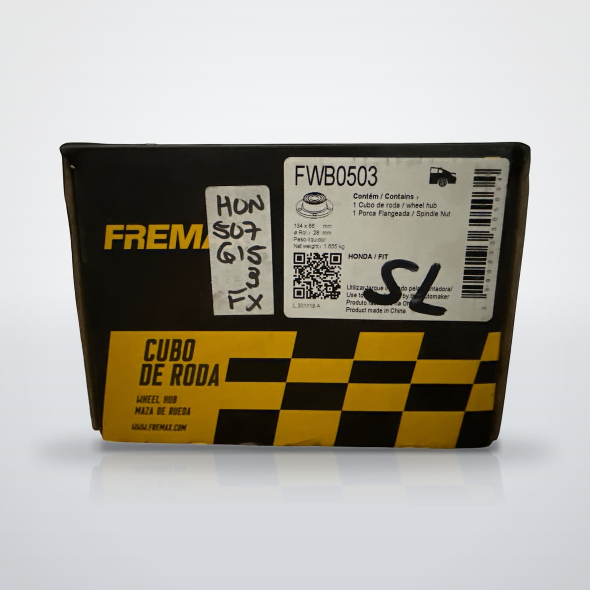 Cubo de roda traseiro sem ABS Fremax FWB0503