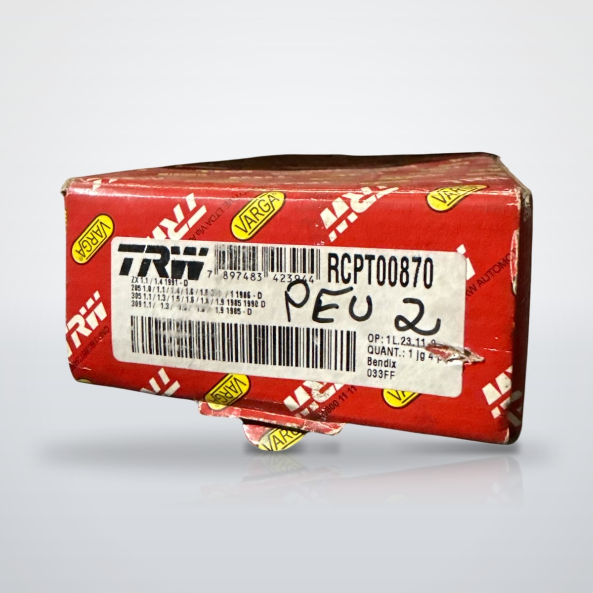 Pastilha de freio Varga RCPT00870 sistema Bendix