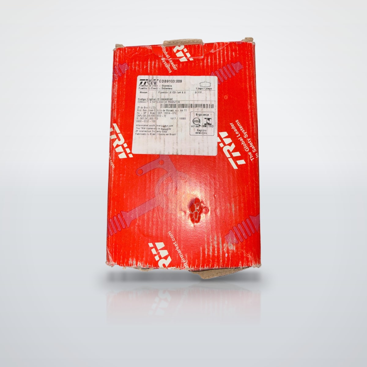 Pastilha de freio dianteira Nissan Frontier TRW GDB9103