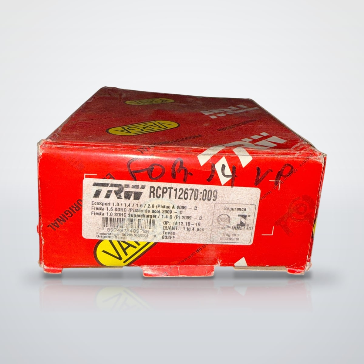 Pastilha de freio EcoSport e Fiesta Varga RCPT12670