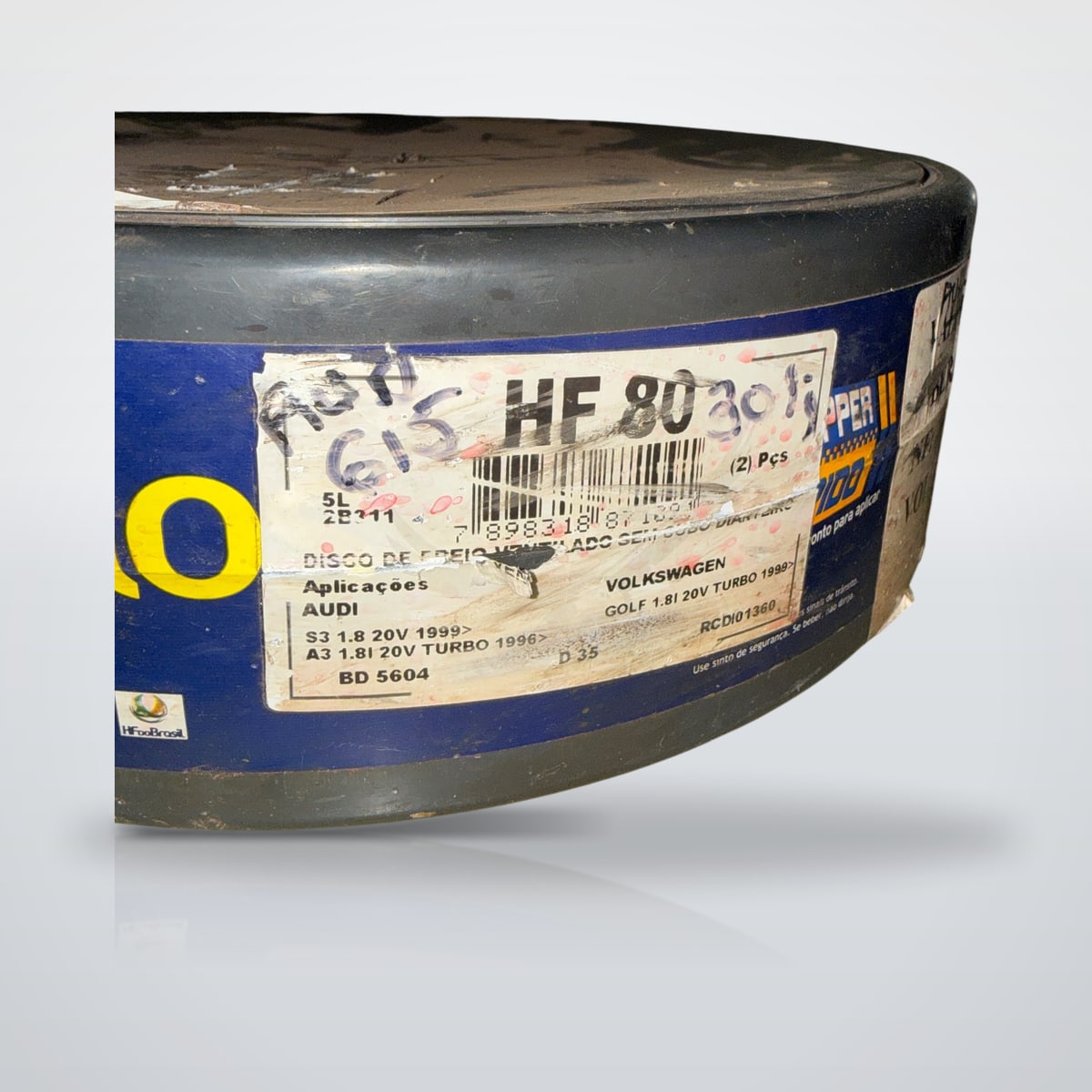 Disco de freio dianteiro Hipper Freios HF80